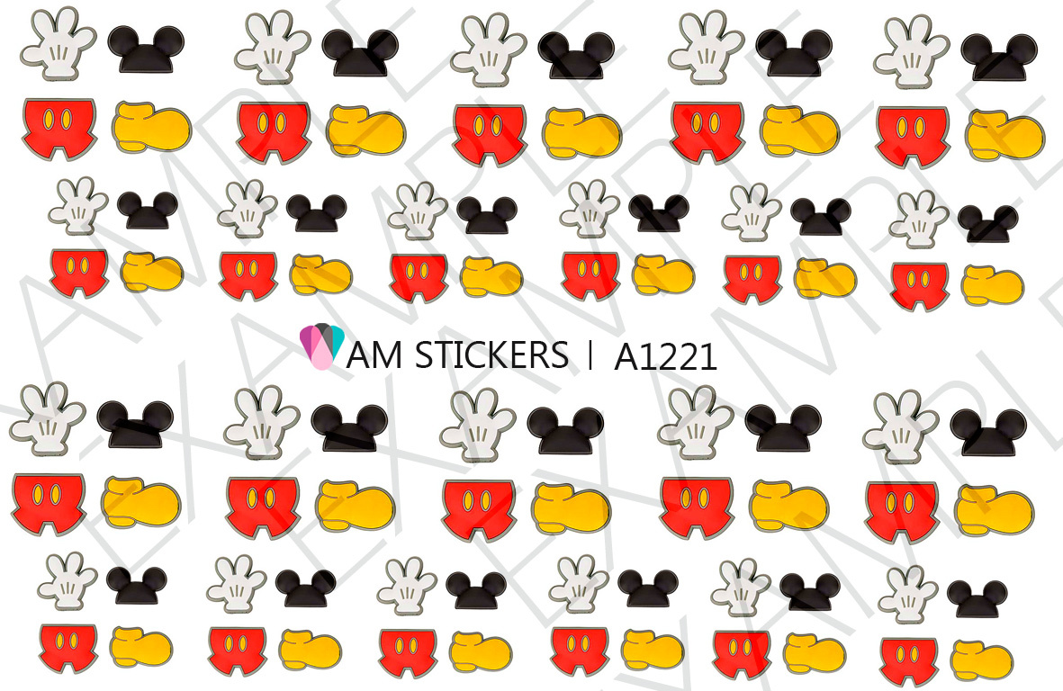 It’s Mickey Mouse Nail Art Stickers Transfers Decals Set of 88 – A1221