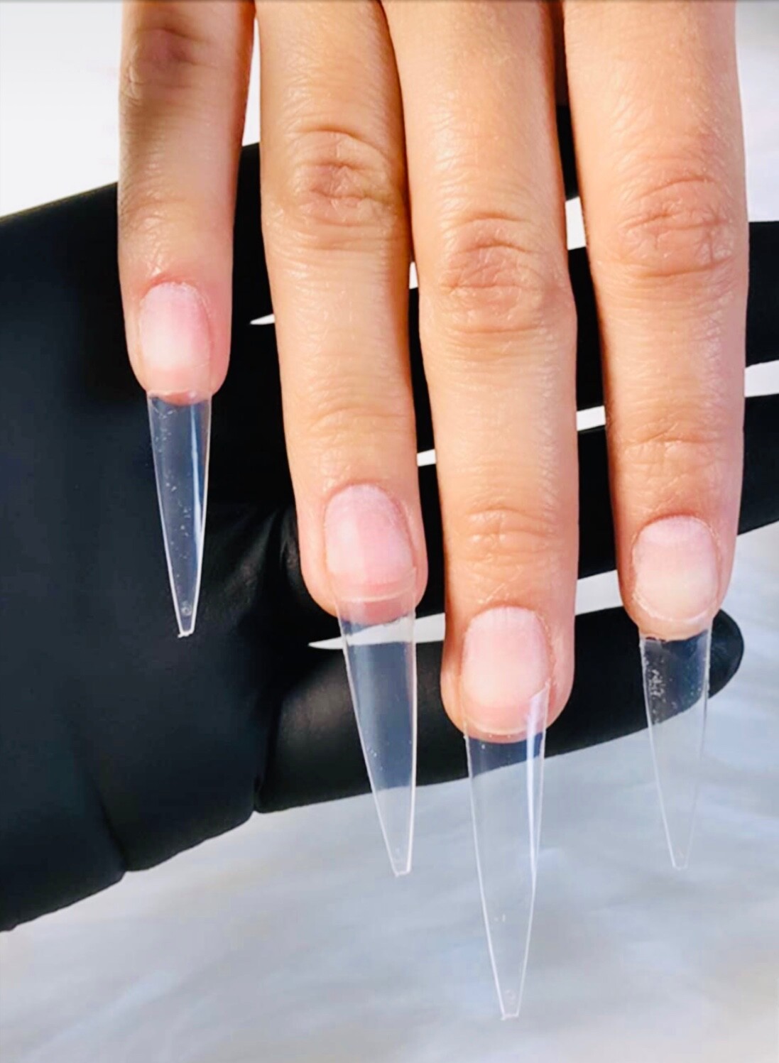 Easy nail tips coffin/steillo(10 Set X500 pcs ) 5000 Pcs Size 0/9 (2 Ways)clear