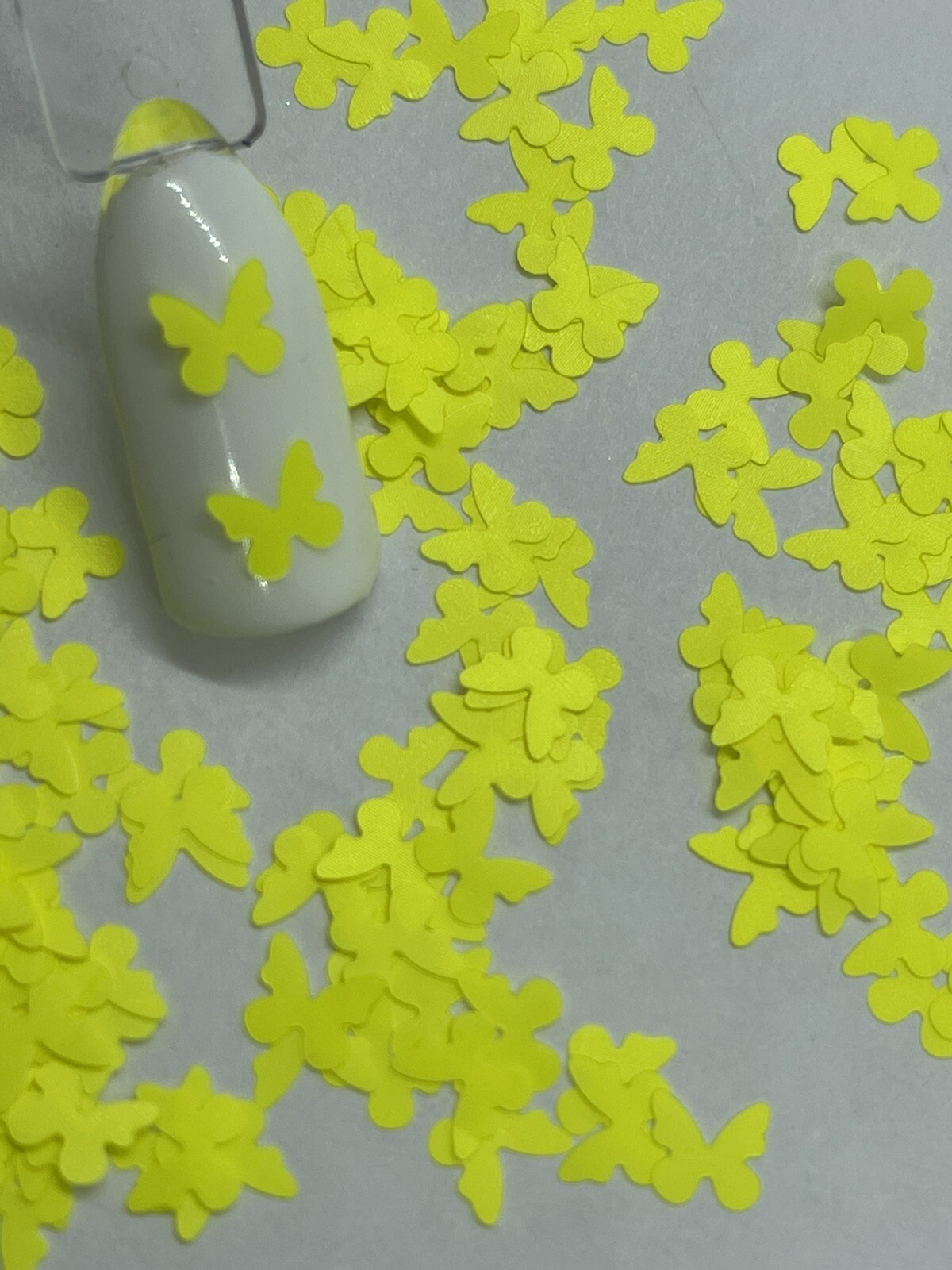 Butterfly 1 Neon Yellow Nail Glitter | 1 TSP | Gel Nail Art & Acrylic