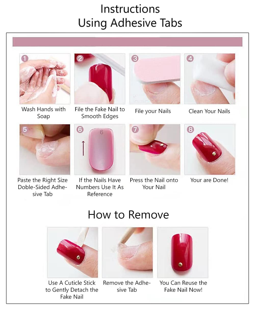 Secret Lives Reusable Press On Nails Translucent Nude Peach 24 Nails