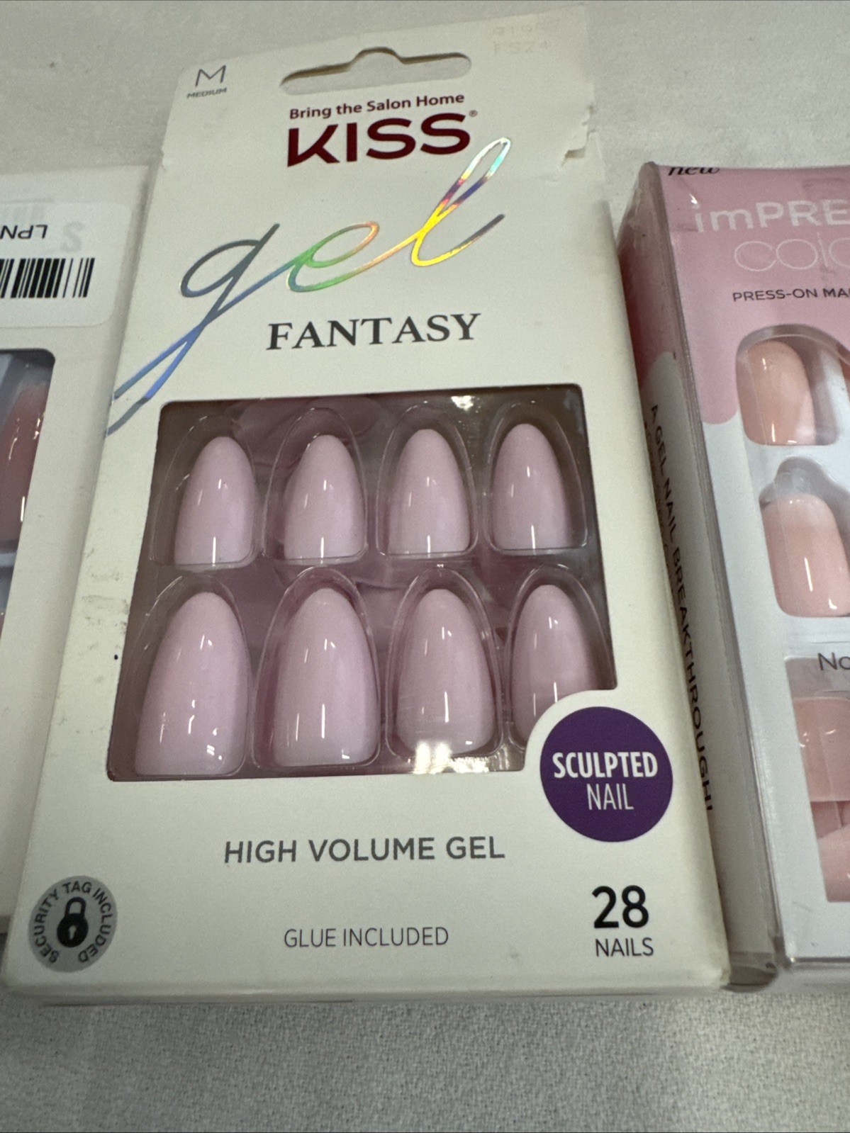 KISS imPRESS Color Press-On Nails/Impress Mini/Nail Glue.