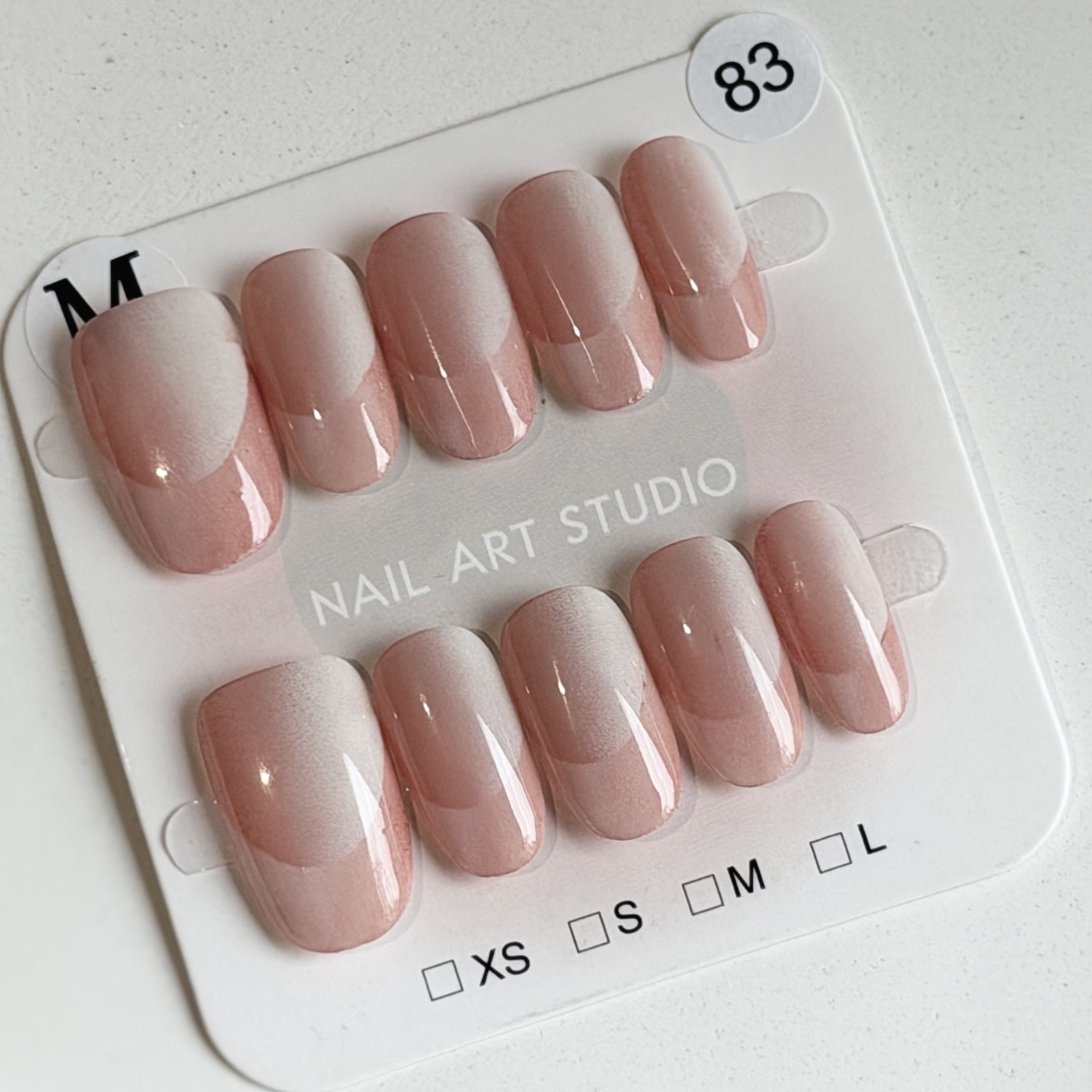 Unique Handmade Press-On Nails Size M | One of a Kind Set, Reusable 83