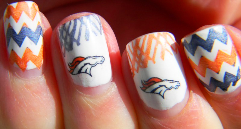 Denver Broncos Nail Art Stickers Transfers Decals Set of 46 – A1312