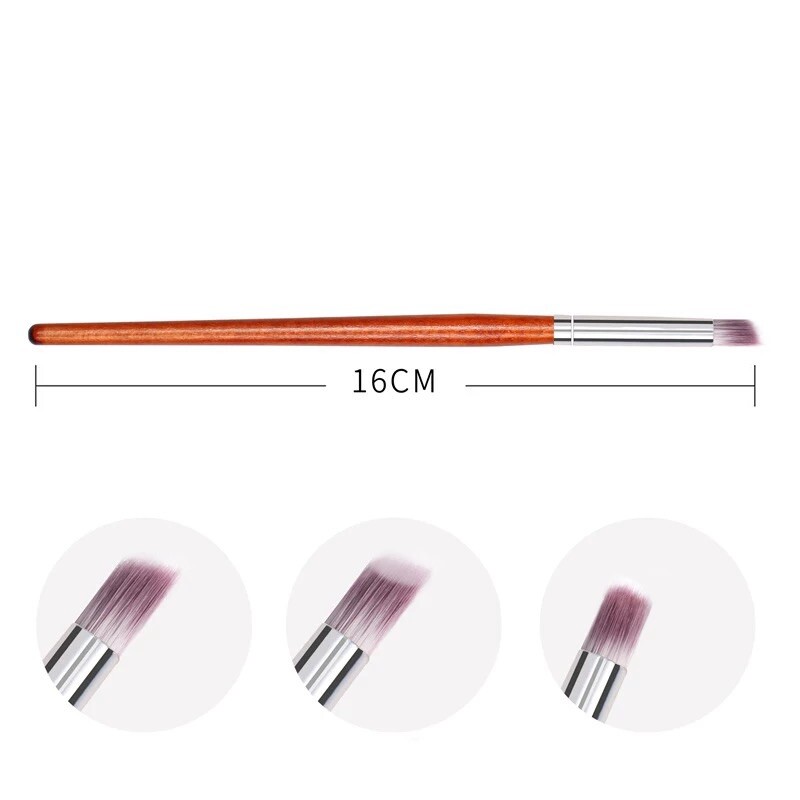 Gradient Wood Nail Brush Art UV Gel Polish Blooming Painting Pen Ombre Shading