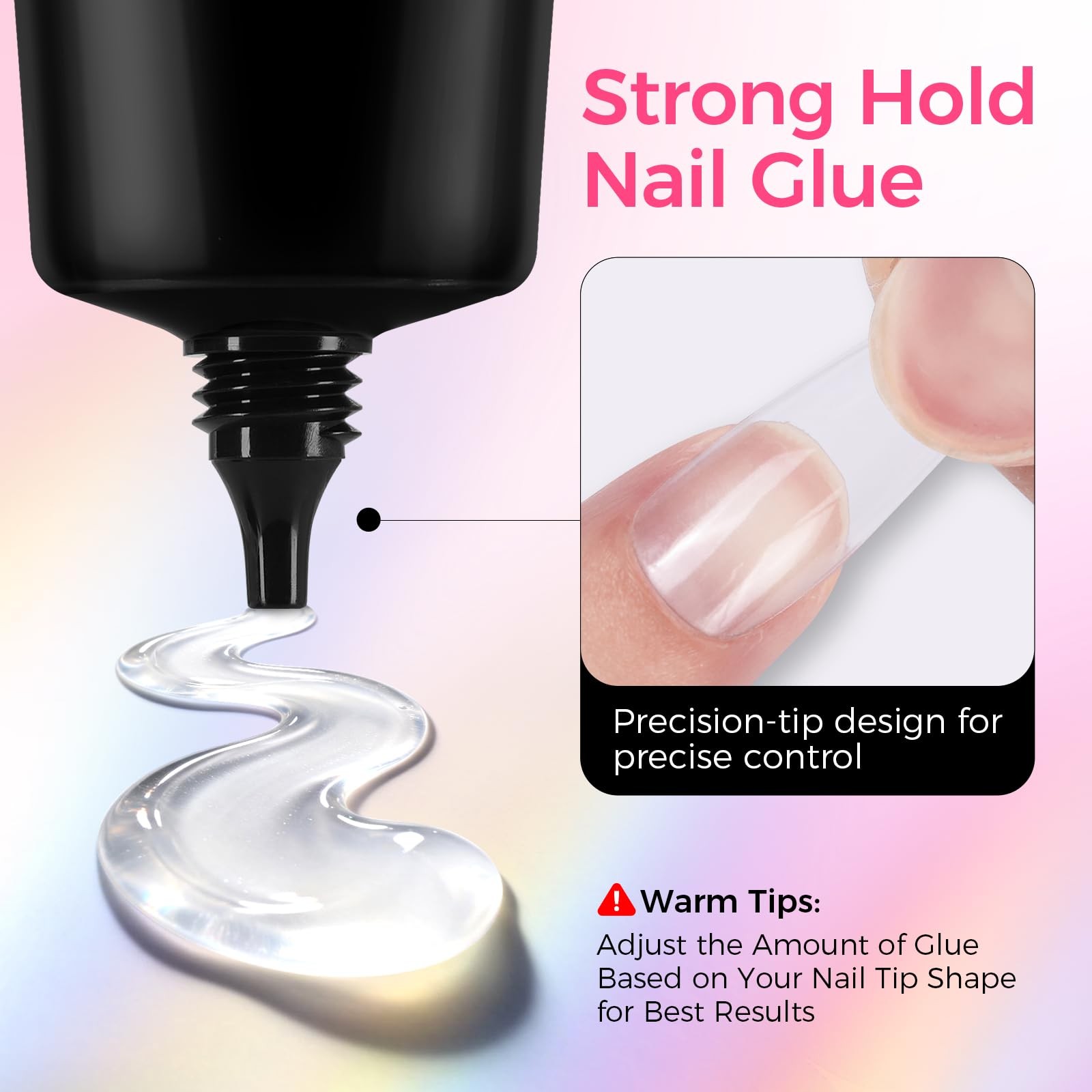 30g Strong Nail Glue for Press On Nails, No UV Lamp Needed | 10s Quick Drying &