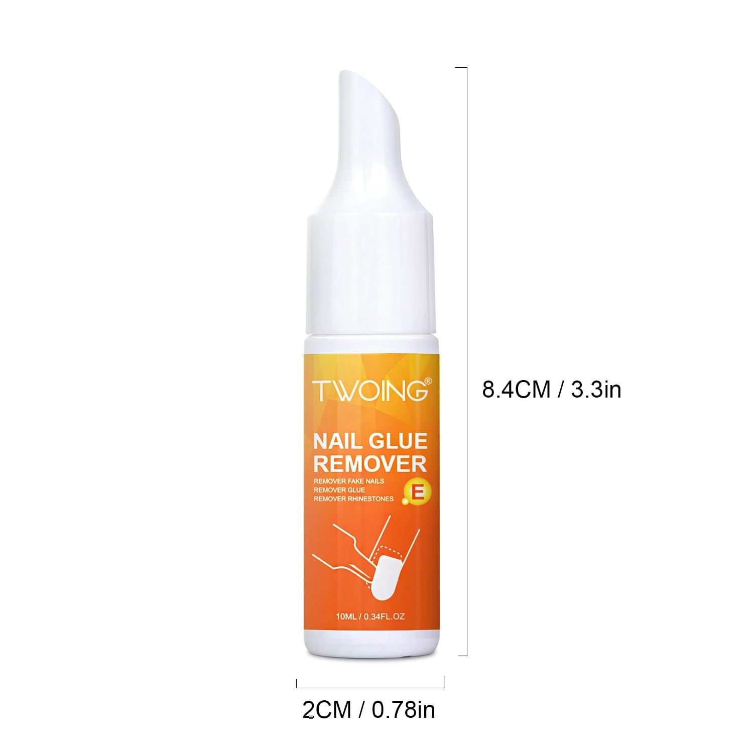 YTRUNS Nail Glue Remover for Press on – 10ML 1 Count (Pack of 1), White