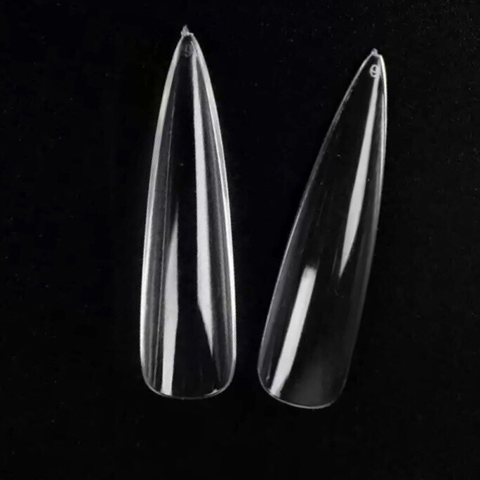 Makartt 500pcs Nail Tips Press On XXL Extra Long Stiletto Full Cover Pointy Claw