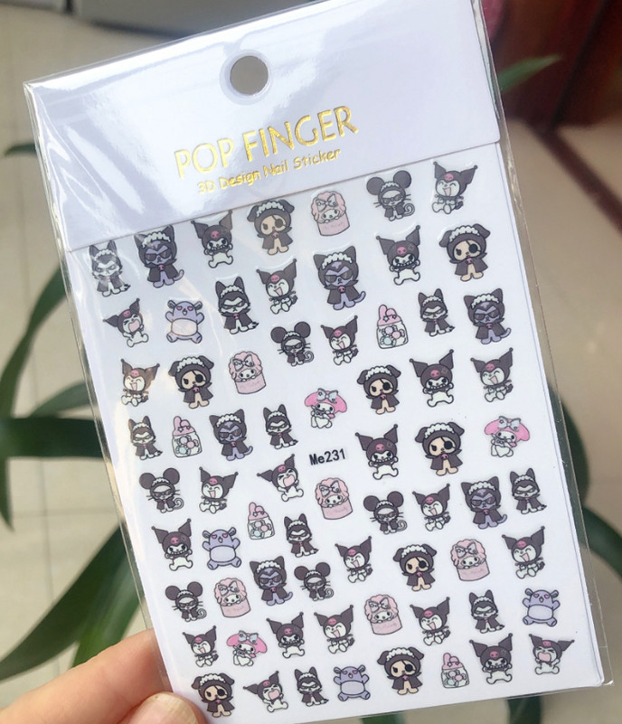 Sanrio Melody Adhesive Stickers Nail Art Supply Cinnamoroll Pochacco Anime NS50