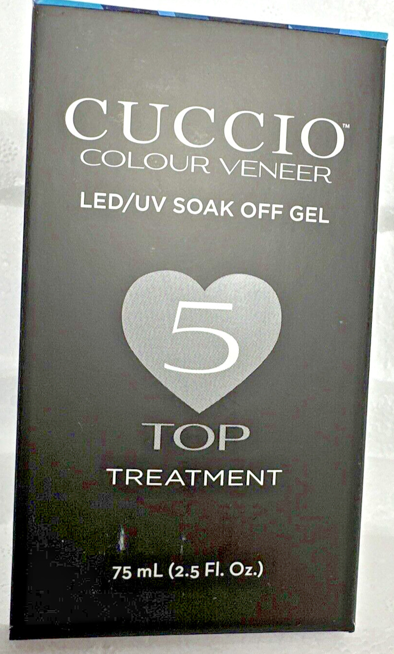 Cuccio Colour Veneer – LED/UV S/O Gel – #5 Top Treatment Top Coat – 75ml / 2.5oz