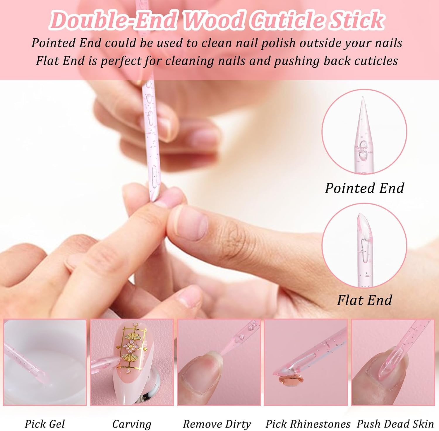 Disposable Press On Nail Prep Kit With Holographic Packaging Bags For Salon Use
