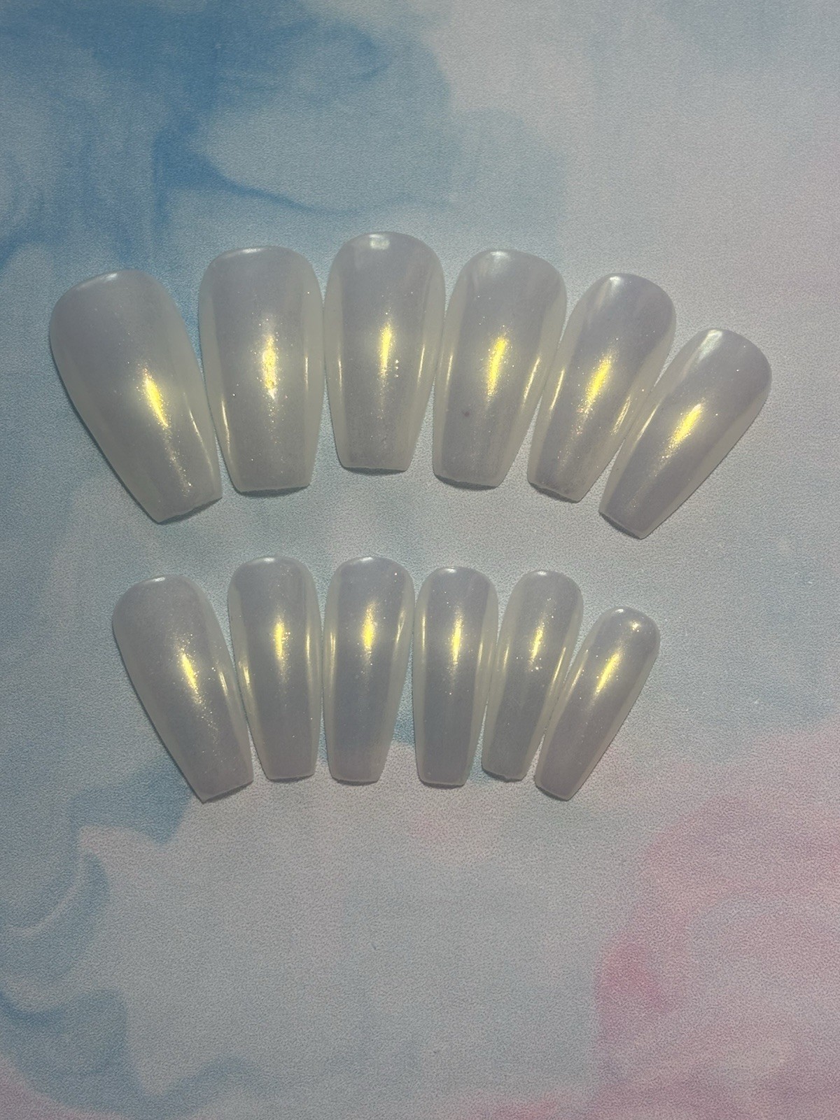 Medium coffin nail style, 12-nails in pack (varied sizes) handmade