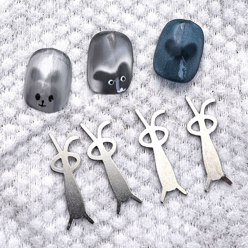 Nail Art Styling Wire Rabbit Bear Cat Eye Magnet Stick Tools For Polish Effects