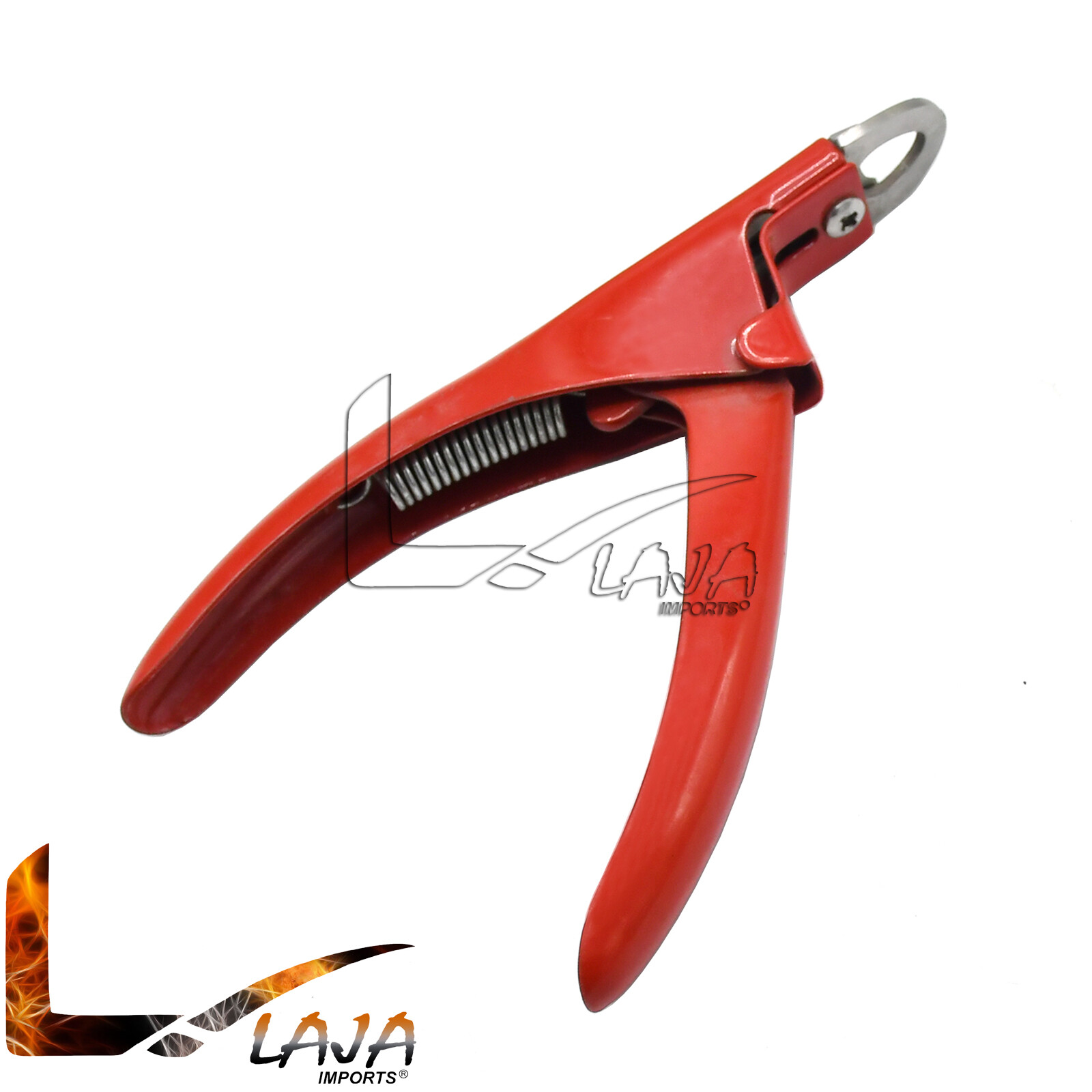 Nail Art Clipper Cutter For Acrylic Gel False Tips Manicure Tools- Red