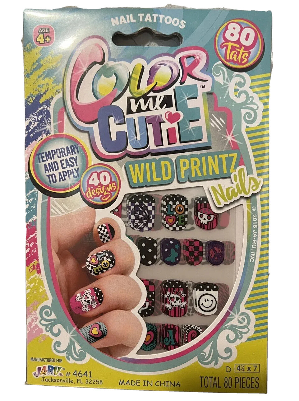 Color Me Cutie Dress-Up Nail Tattoo Wild Printz