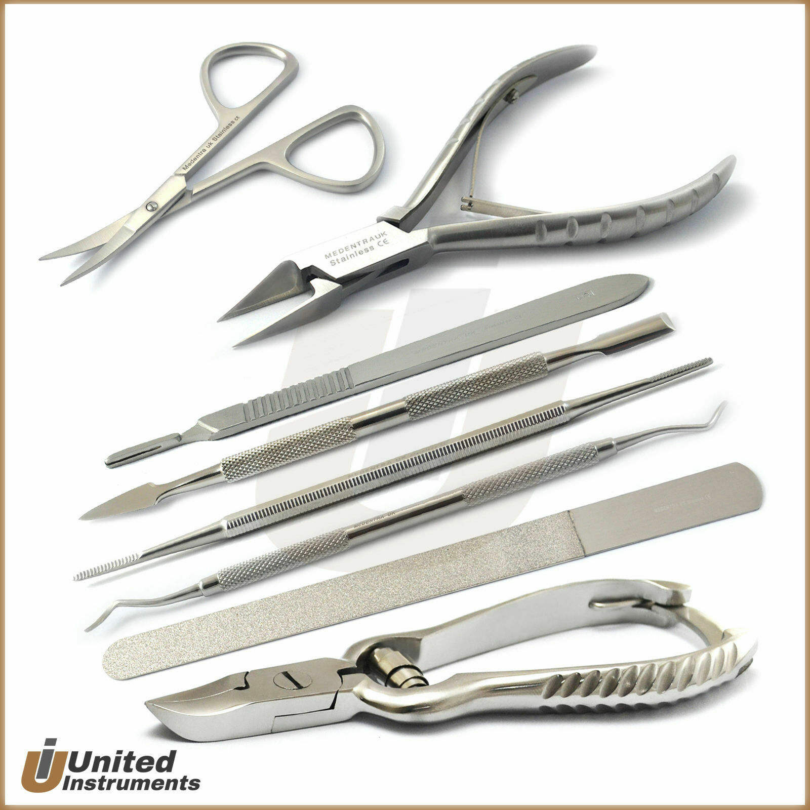 Podiatry Manicure Pedicure Nail Surgery Kit Ingrown Nail Removal Instruments Set
