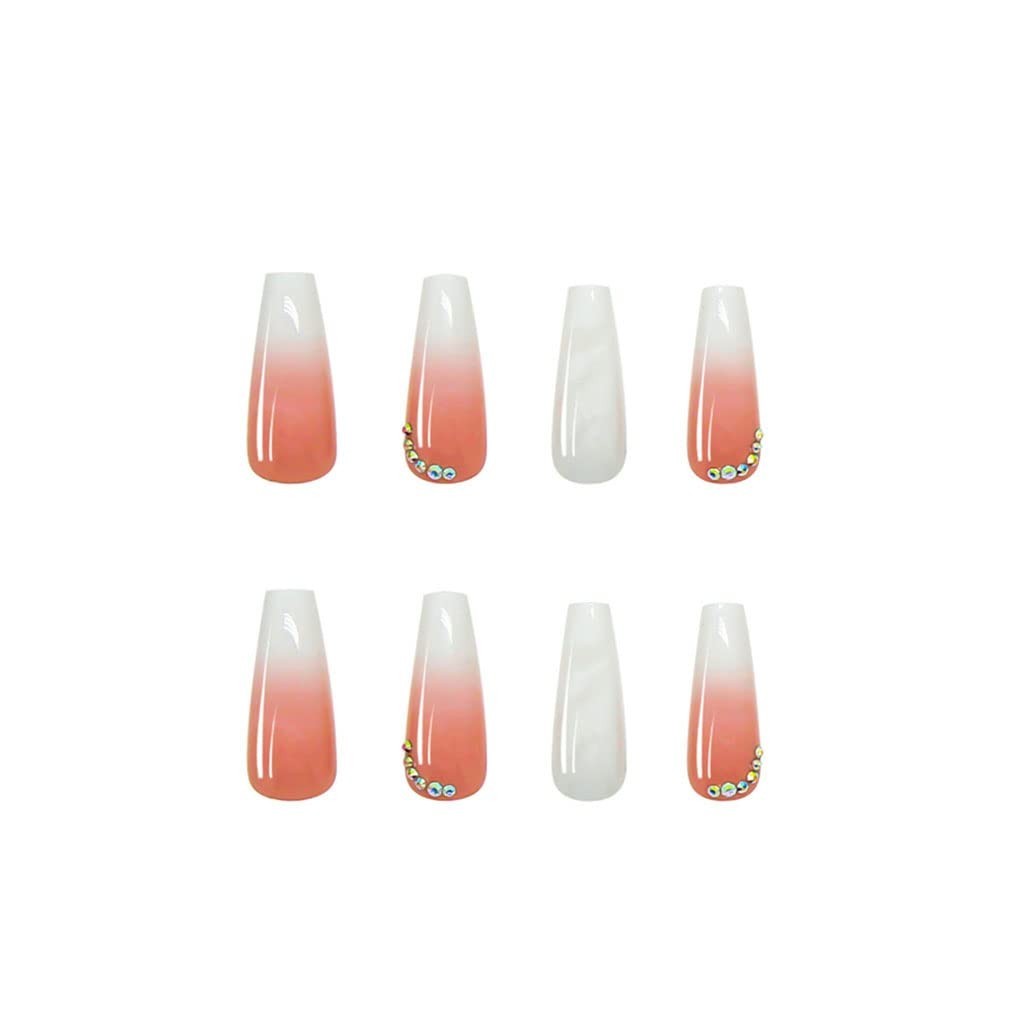 Uñas Postizas Decoradas Acrílicas Falsas 24Pack Colores Pink 🩷