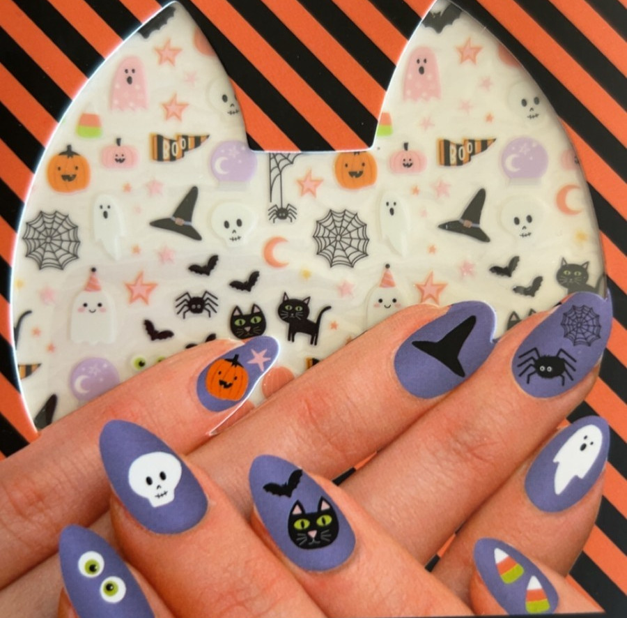 243 Halloween Nail Stickers NEW Nail Art, Peel & Stick, NPW