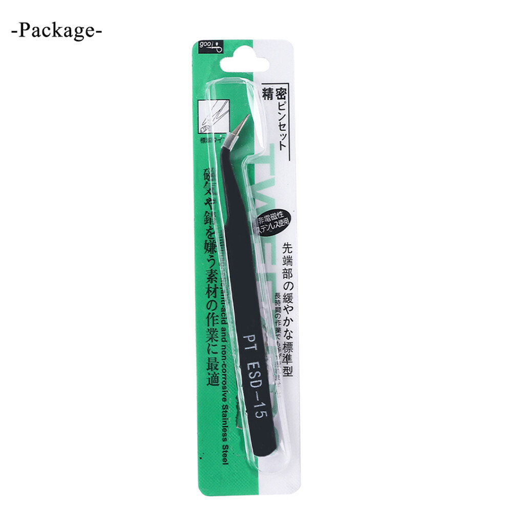 Curved Eyelash Tweezer Nail Art Rhinestone Acrylic Gem Picking Makeup Tool Women