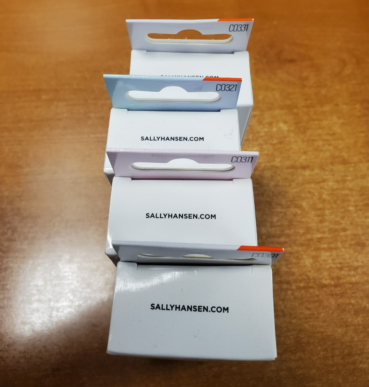 4 Boxes: Sally Hansen Perfect Mani Press On Nails ASSORTED Long Coffin (5D-3254)