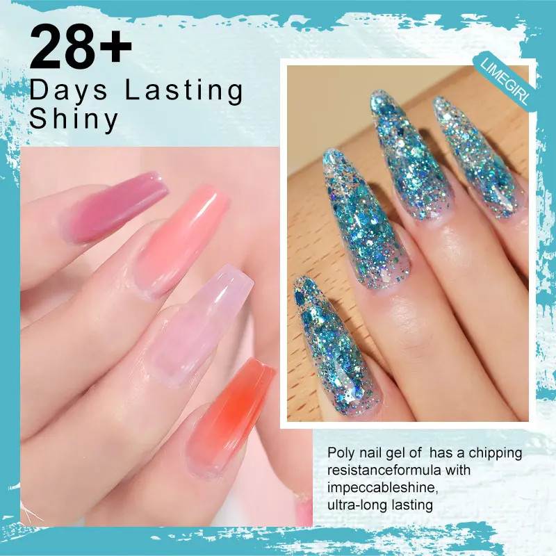 Limegirl Acrylic Manicure Kit UV LED Light Gel Varnish Kit Gel Extension NailKit