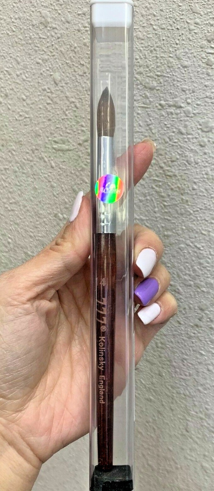 777 Kolinsky Manicure Pedicure Acrylic Nail Brush (CRIMPED) – Choose your size