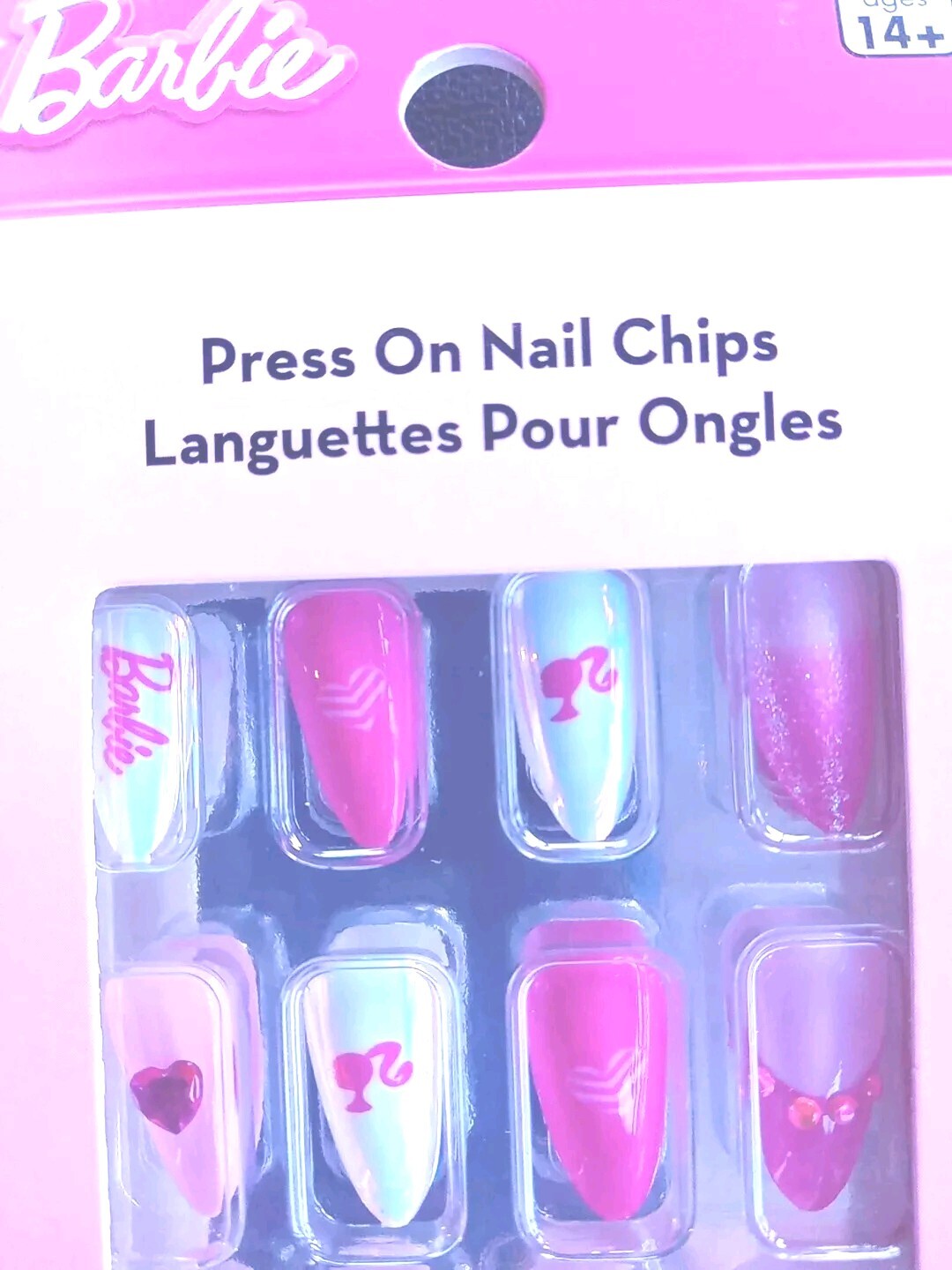 Lot Of 2 Barbie Press On Nail Chips 24 Count Per Box 12 Sizes Ages 14+ New