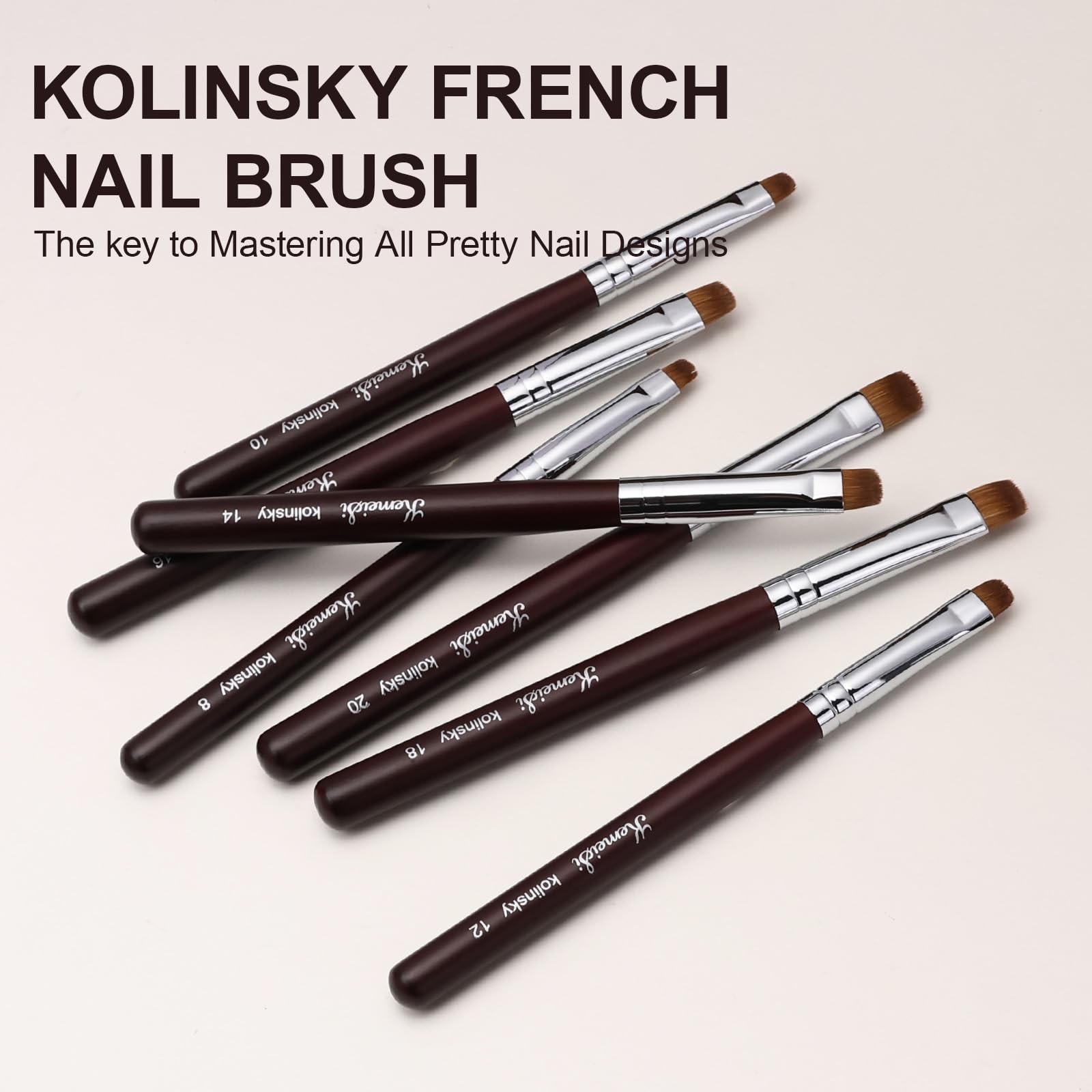 Nail Brush for French Tip, Clean Up Brush for Gel Polish Dual-Use Brush with …