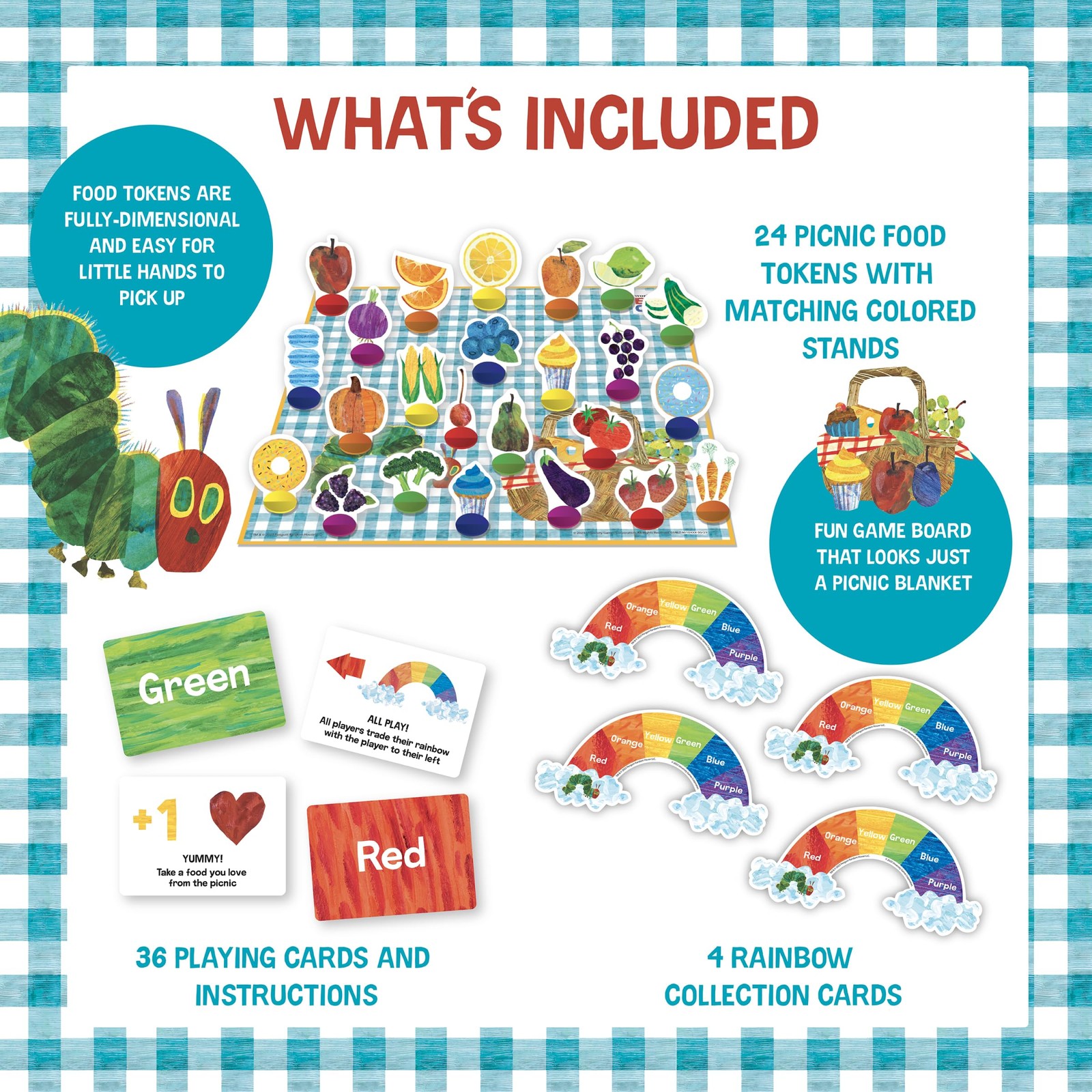 Briarpatch, The Very Hungry Caterpillar Rainbow Picnic One Size,