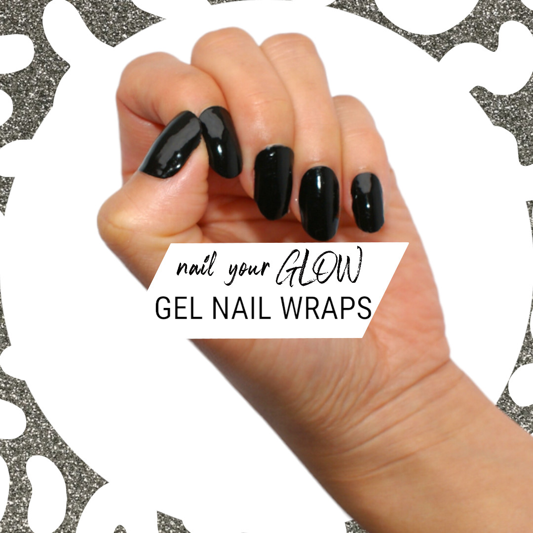 20 Gel Nail Wrap Stickers, Shimmer Sparkly, Semi Cured UV/LED, Nail Art Design