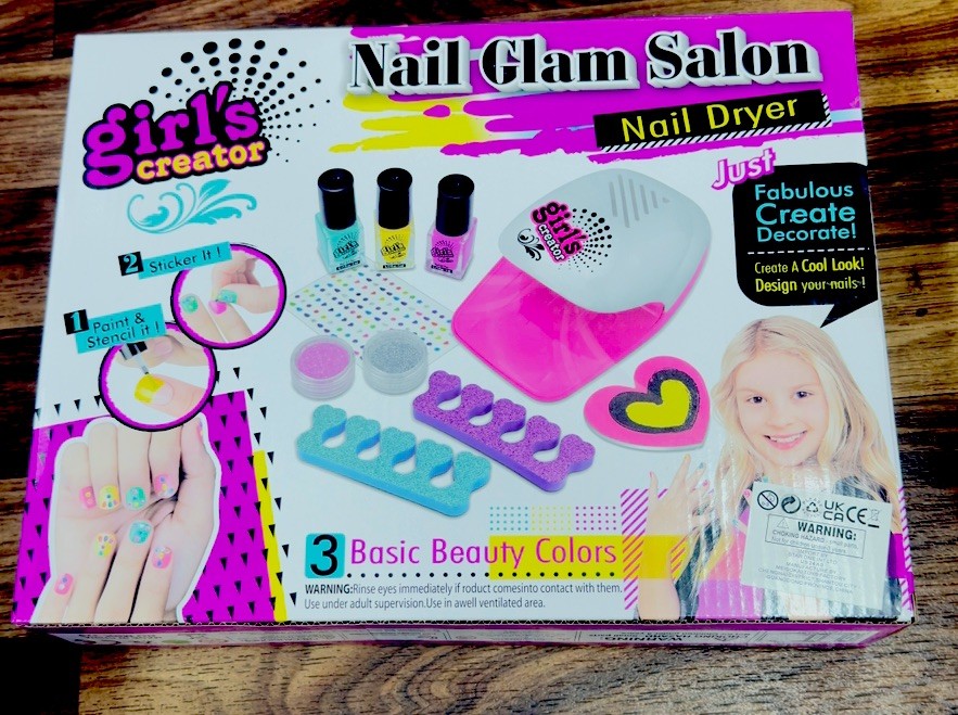 Ultimate Nail Art Studio Kit for Kids 6+ – Fun Polish, Dryer & Creative Stickers