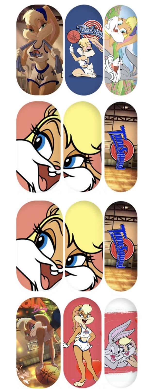 Loony Tunes Cartoon Party Nail Water Transfer Decal Sticker Nail Wraps DIY Kit