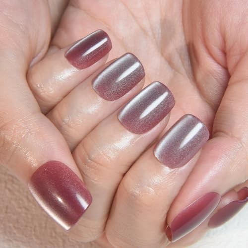 30 Ounce Short Square Mauve Cat Eye – Mauve-8124 – Set of 30