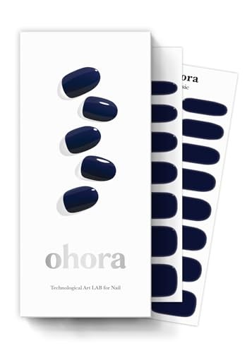 Semi Cured Gel Nail Strips () – Blue, Solid, Works with Any N Royal Navy