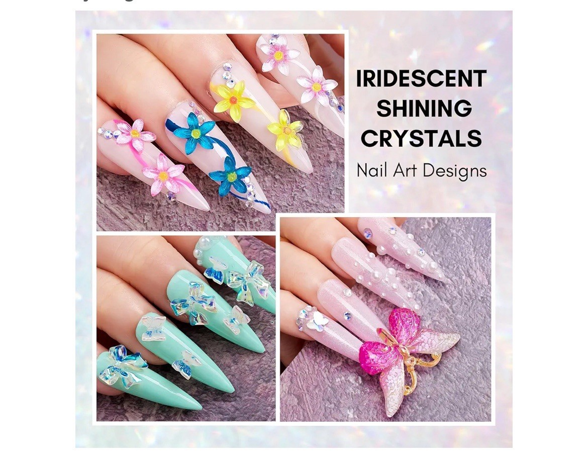 Makartt Nail Art Rhinestone Kit, Nail Charms Pearls 3D With Duel End Picker Pen