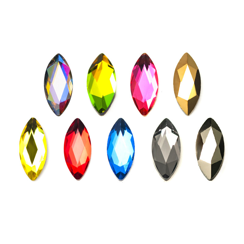 4x5mm Mix Color Strass Concise Pentagon Nail Crystals Stones Flatback Rhinestone