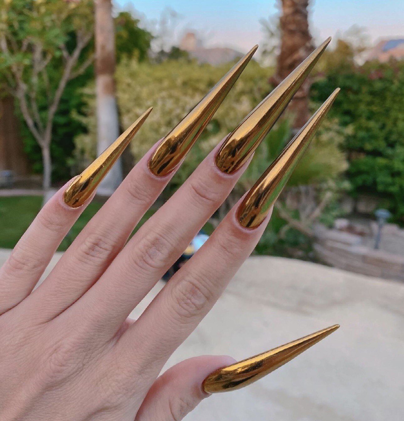 MIRROR Effect BRONZE CHROME NAIL POWDER PIGMENT DUST Golden Copper Nail Art Kit