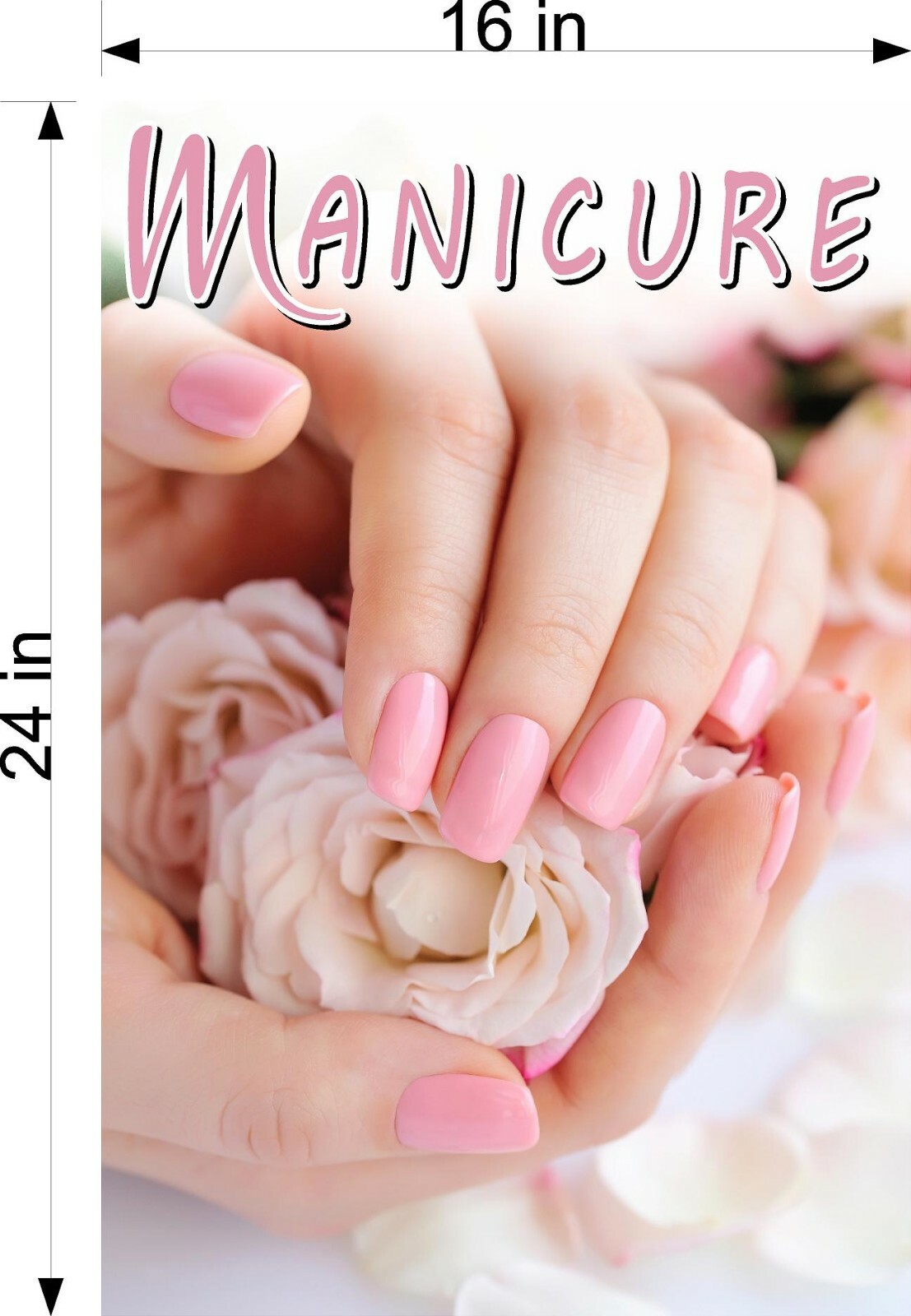 Manicure 25 Photo-Realistic Paper Poster Salon Nail Matte Non-Laminated Vertical