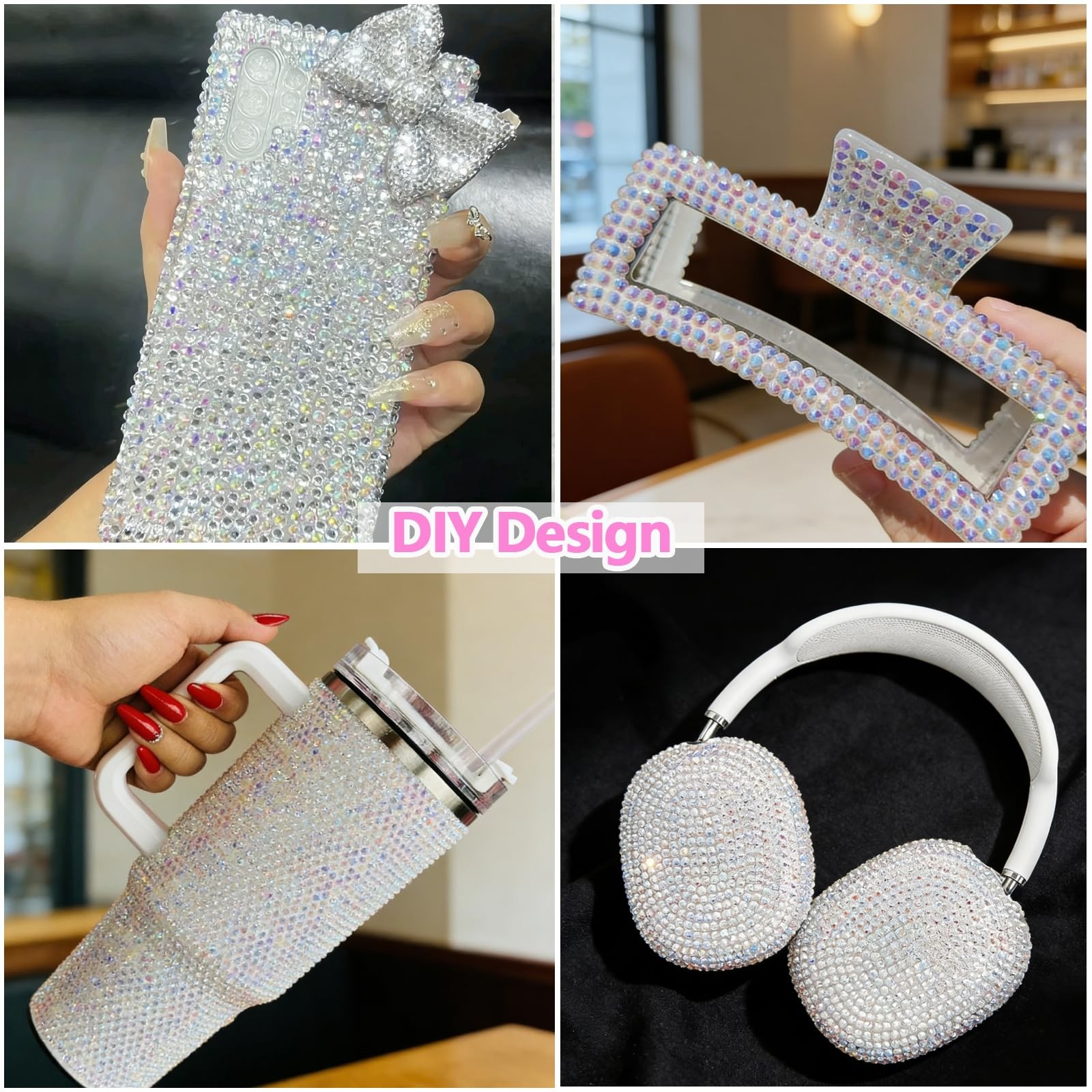 SEMATA Clear AB Rhinestones Bedazzled Kit
