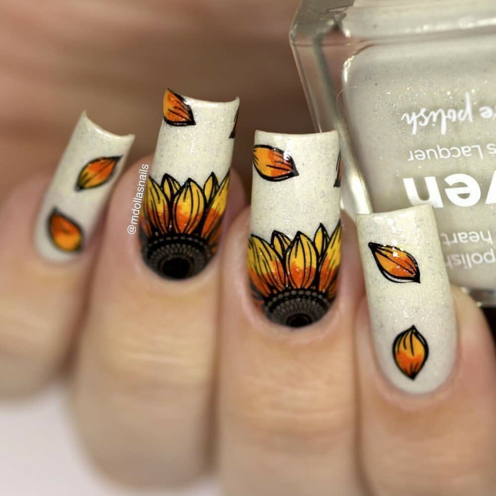 B044 From Ground Comes Life Stamping Plate For Stamped Nail Art Design