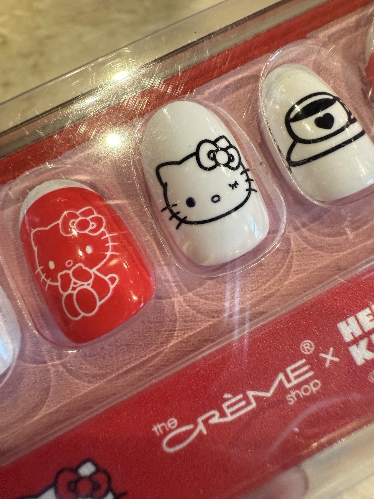 Hello Kitty Press On Nails 24 Nail Set New In Box