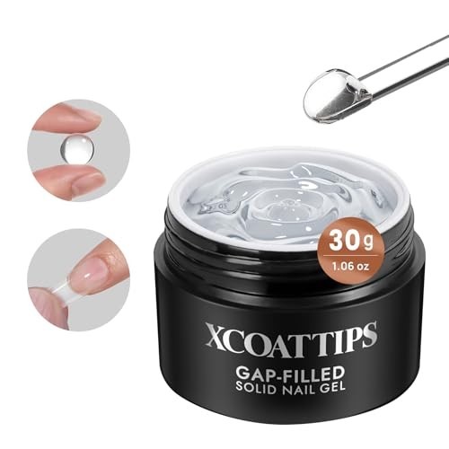 Solid Nail Glue Gel 30g – Gap-Filled UV Gel for Press-On & Acrylic Nails