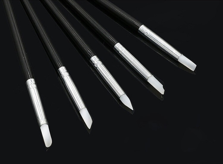 20pcs Nail Art Brush Set Flower Brush with Silicon Dotting Pen Nail Art Tools