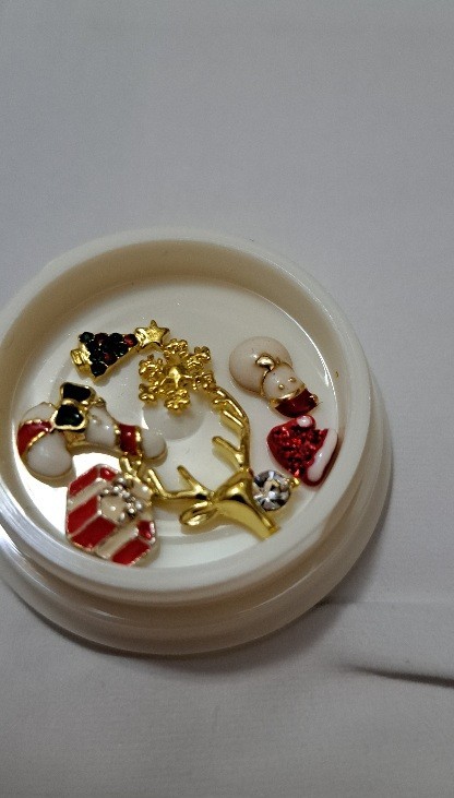 Christmas 3D Nail Art Jewelry Decoration 3 Pieces Set