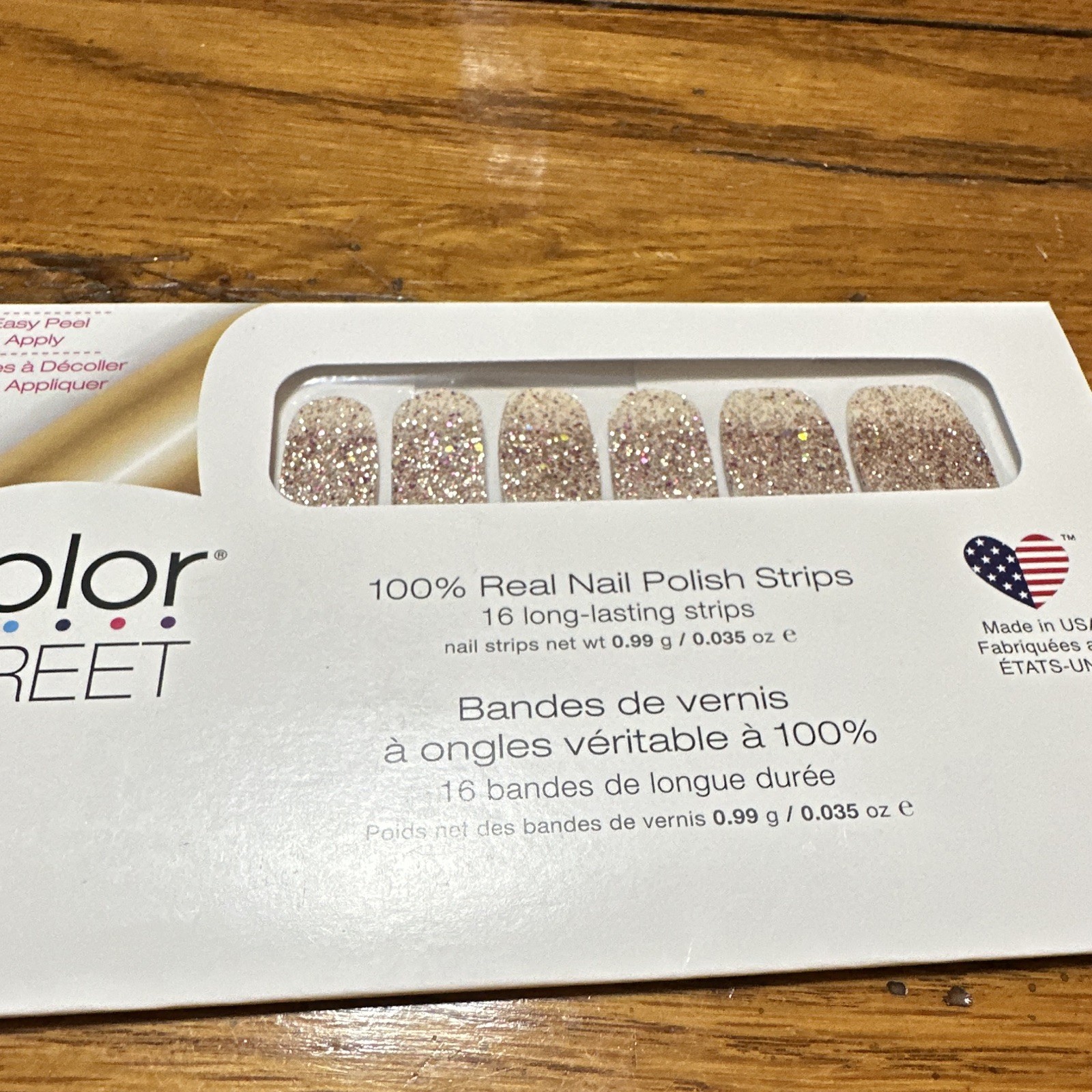 Color Street- Grand Finale – Gold Glitter Nail Polish Strips