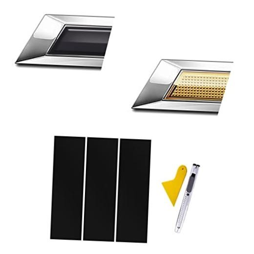 Compatible with Bowtie Logo Wrap Stickers Cut-Your-Own Emblem Matte Black 3
