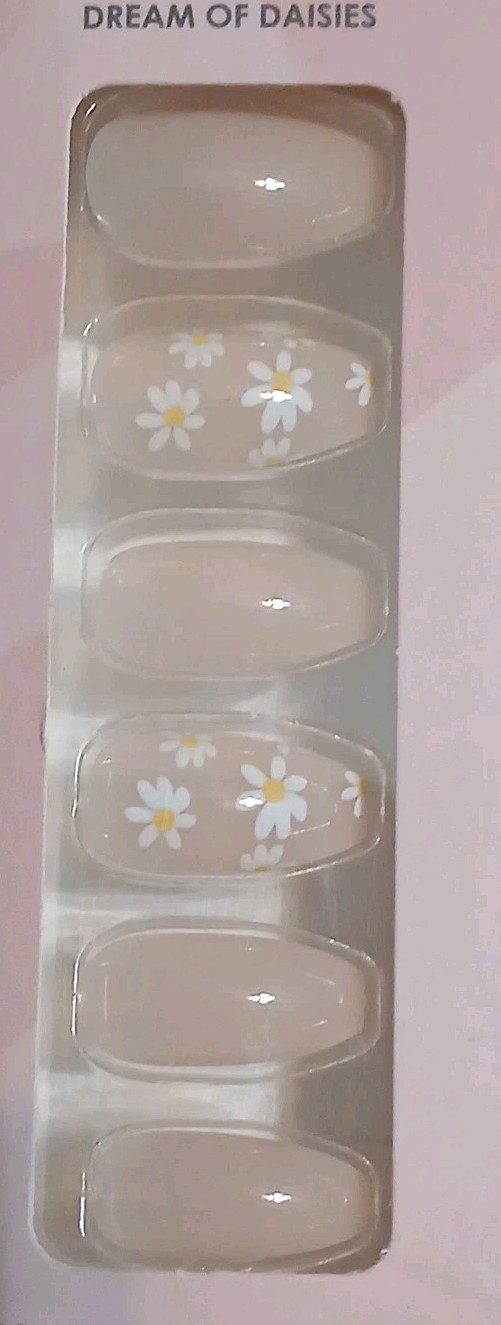 Believe Beauty Nails 24 Fab Flex Long Coffin Dream Of Daisies Pink Cruelty Free