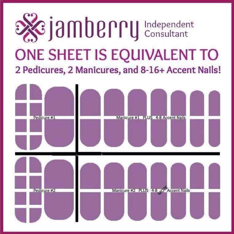 Jamberry Nail Wraps Full Sheet Random Lot of 10