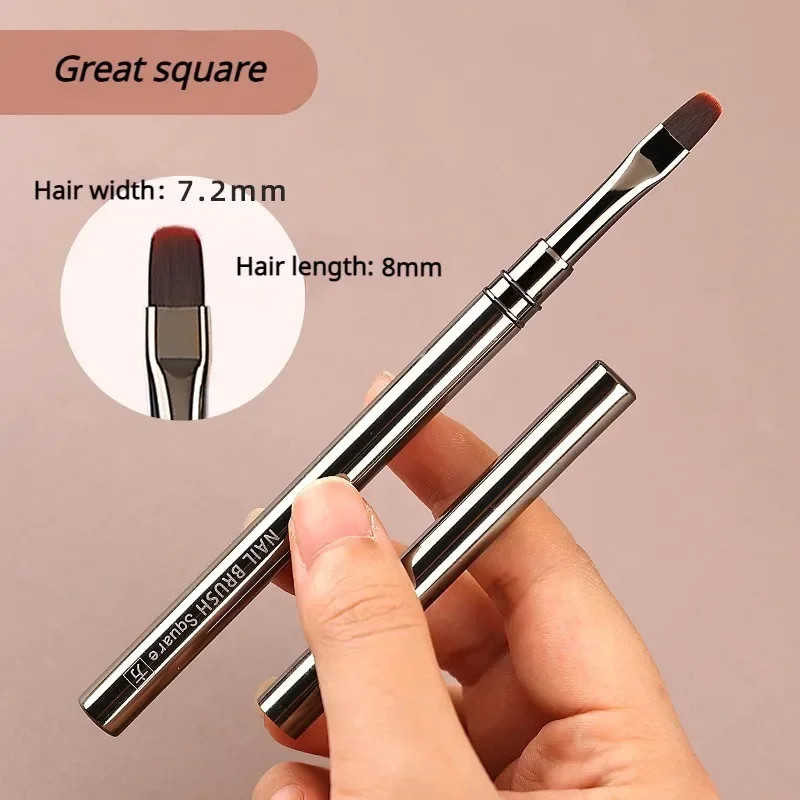 Nail Art Liner Brushes Set 6/9/12/15/18/25mm Fine Striping Drawing