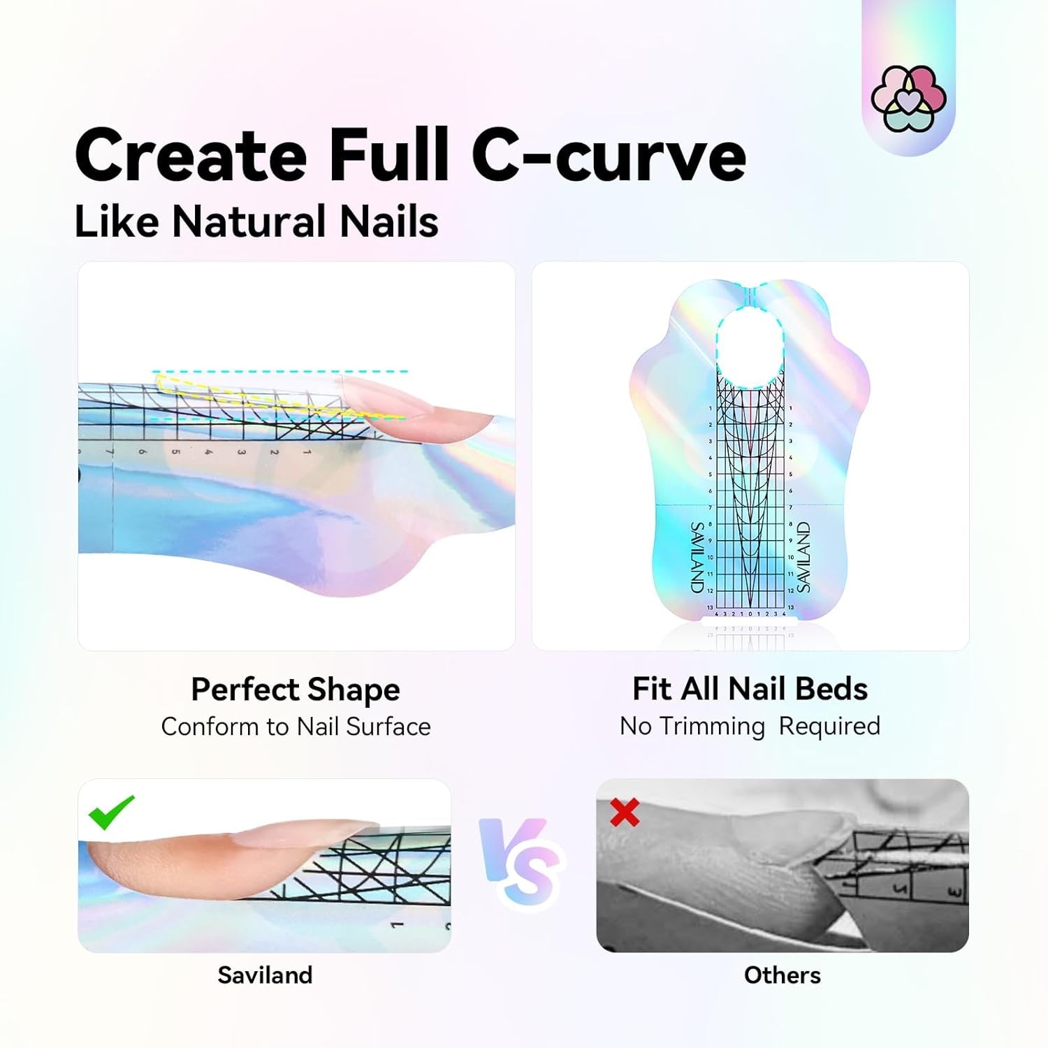 High Quality Long Length Nail Forms Self Adhesive for Professional Results
