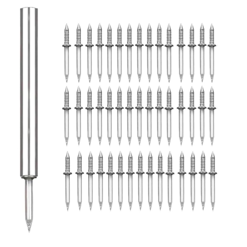 100 Pack Double Headed Nails Strong for Skirting Line Professional & Efficient